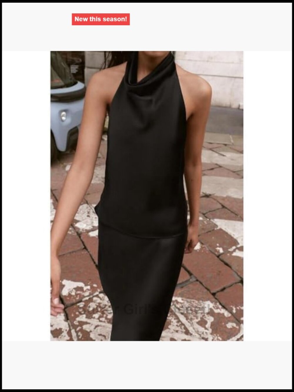 Women Halter Cowl Neck Backless Satin Tank Top Silk Feel Clubwear - Picture 5 of 7